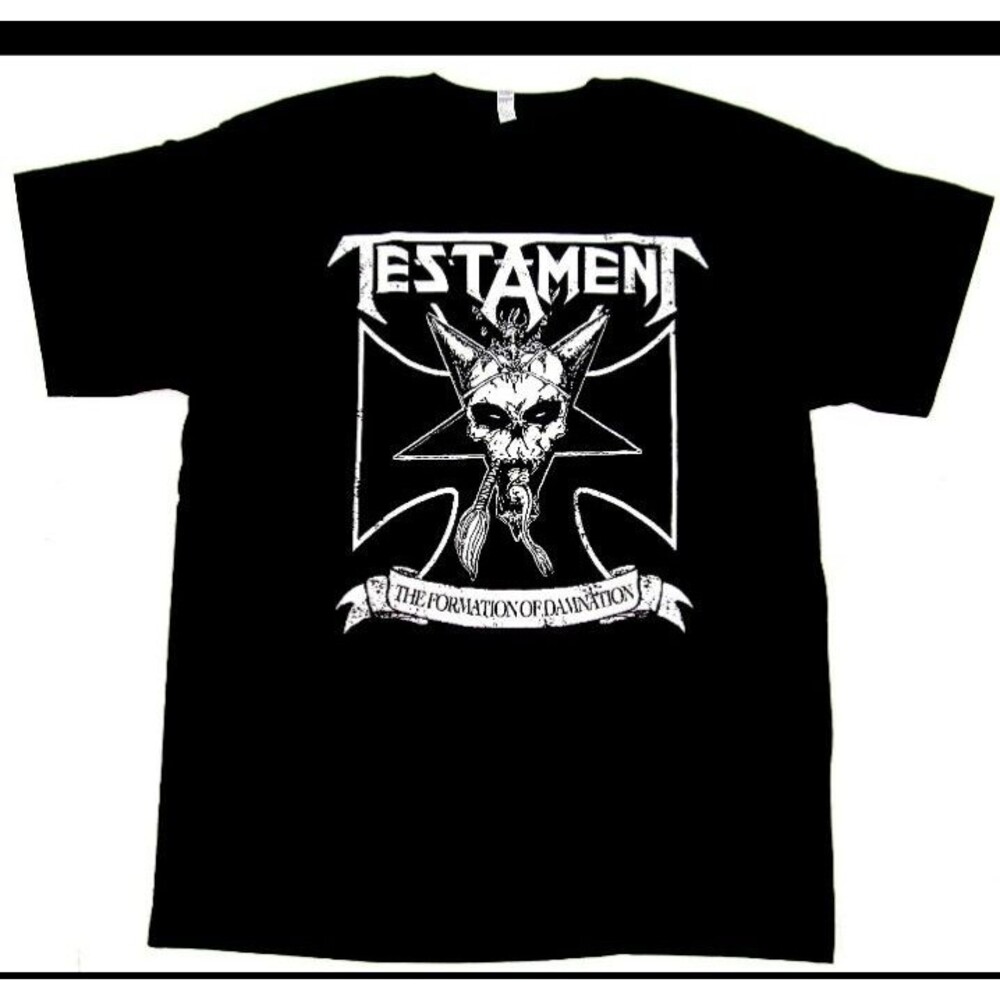 rare TESTAMENT The Formation Of Damnation Thrash Metal Tee Adult Men's New xxl